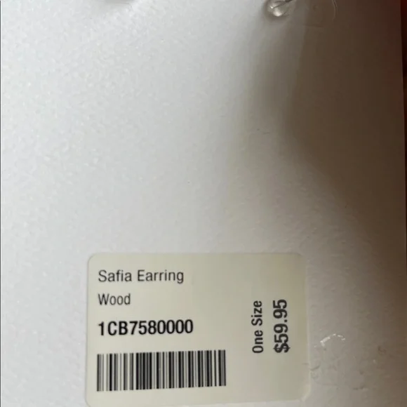 Soft Surroundings Gold tone and Wood Geometric Earrings - Picture 7 of 7